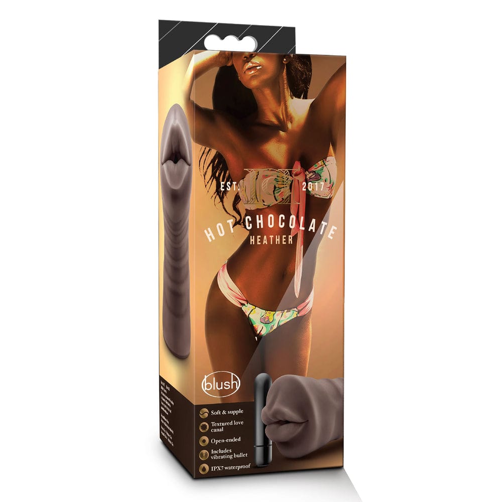 Blush Novelties Hot Chocolate Heather Mouth Vibrating Masturbator Masturbators