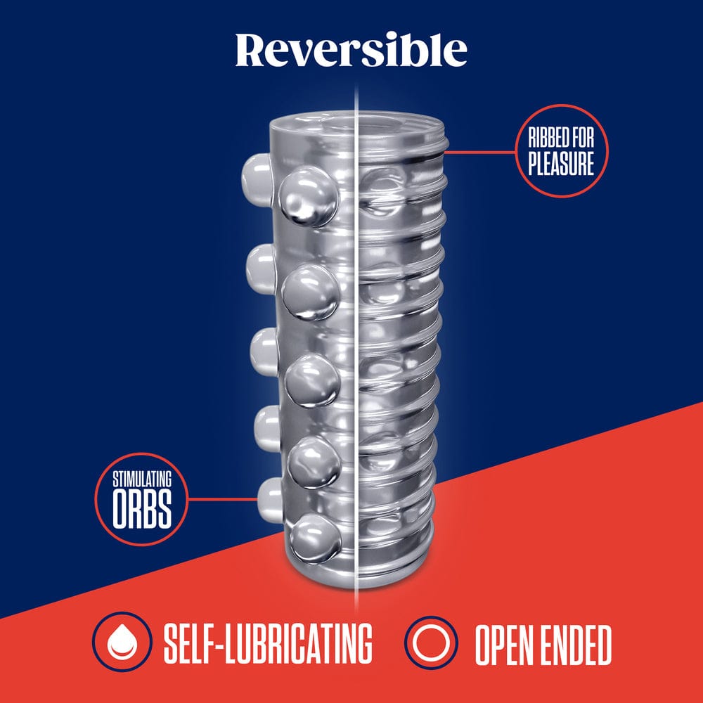Blush Novelties Rize Swich Self Lubricating Stroker Clear Masturbators