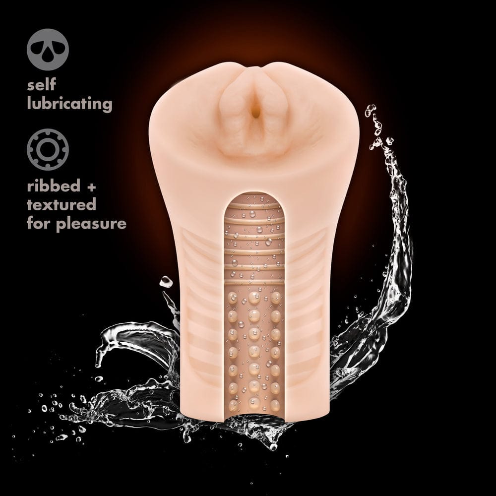 Blush Novelties M Elite Soft and Wet Annabella Self Lubricating Masturbator Vibrating Masturbators