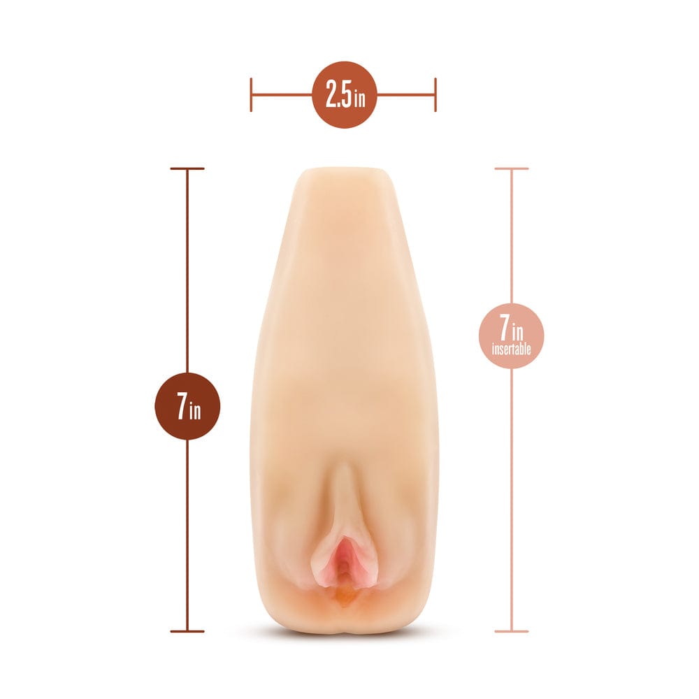 Blush Novelties M Elite Soft and Wet Natasha Self Lubricating Masturbator Vibrating Masturbators