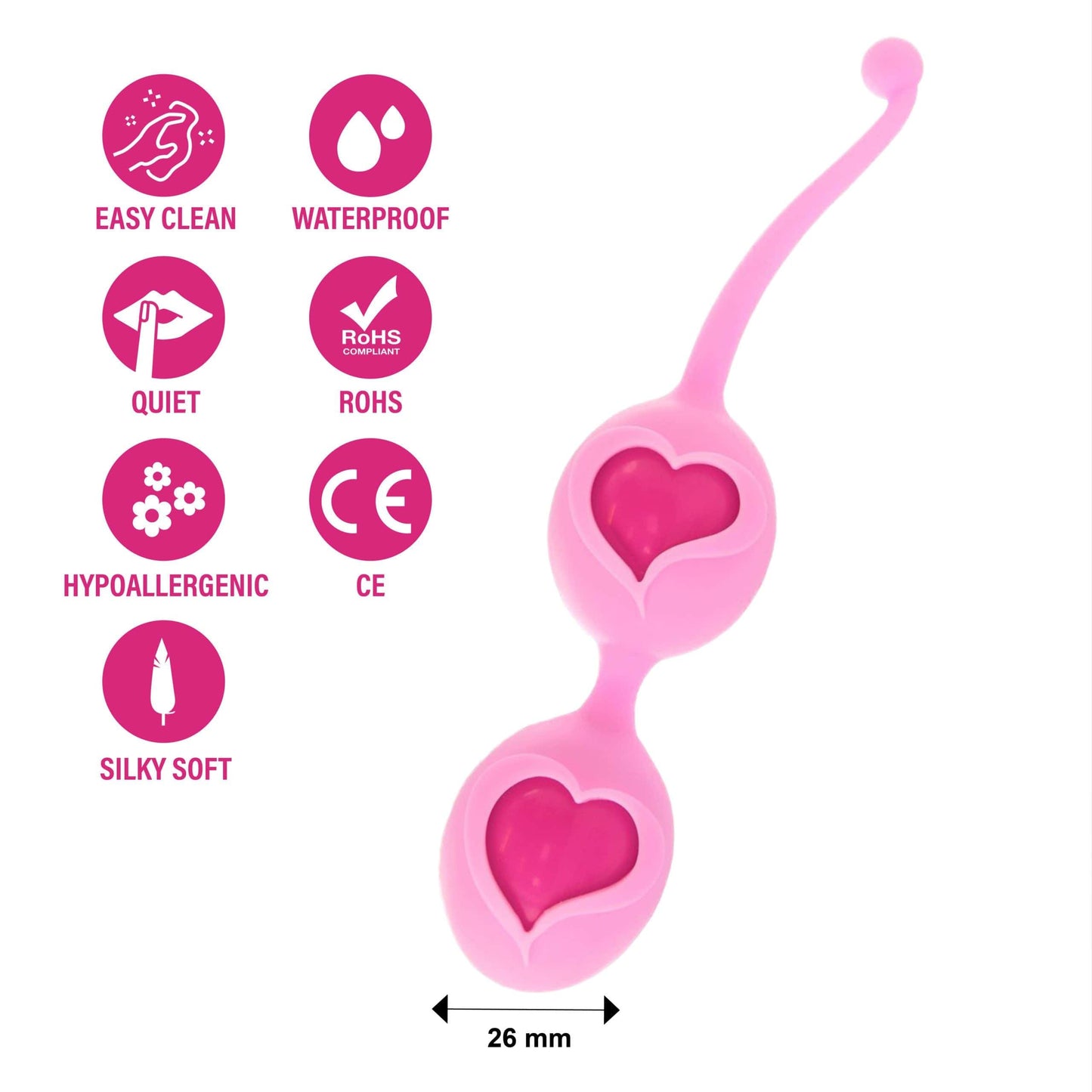 BonneAmour FeelzToys Desi Love Balls Pink Orgasm Balls