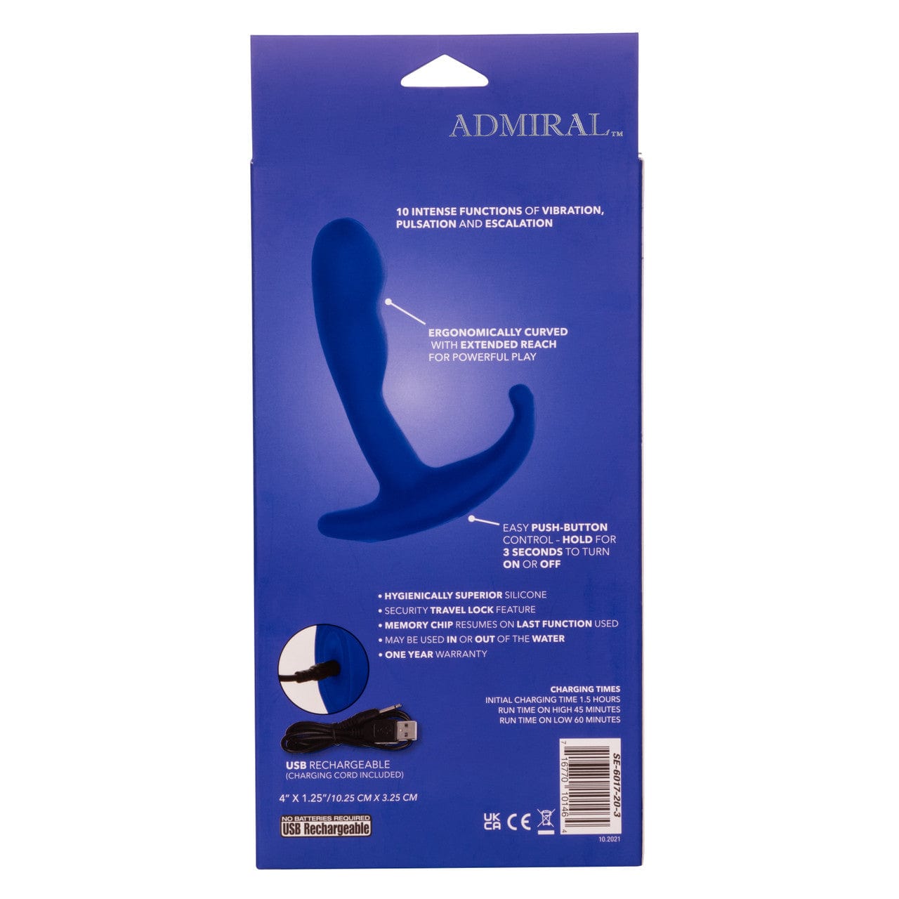CalExotics Admiral Advanced Curved Probe Anal Probes