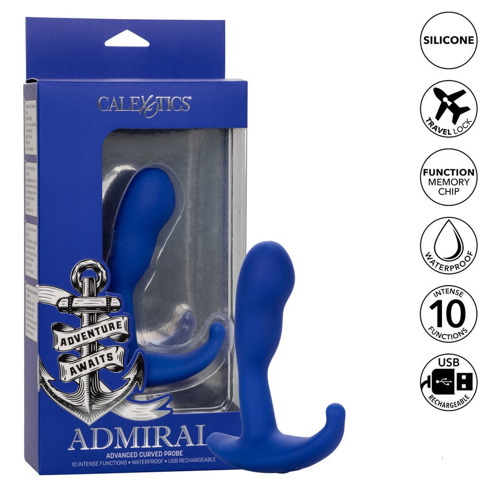 CalExotics Admiral Advanced Curved Probe Anal Probes