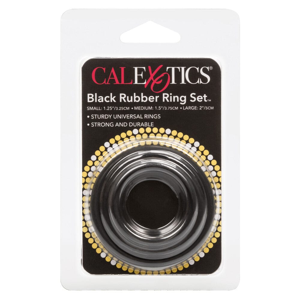 CalExotics 3 Piece Rubber Ring Set Cock Ring