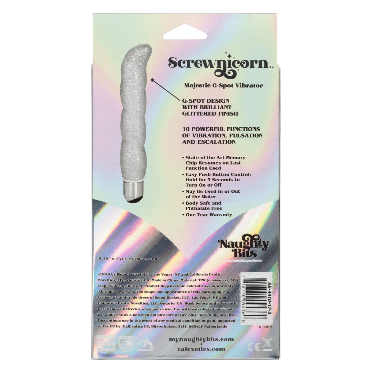 CalExotics Naughty Bits Screwnicorn Majestic G-Spot Vibrator G-Spot Vibrator