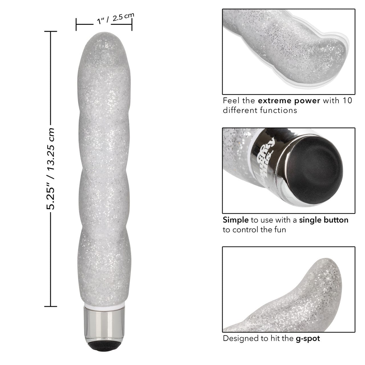 CalExotics Naughty Bits Screwnicorn Majestic G-Spot Vibrator G-Spot Vibrator