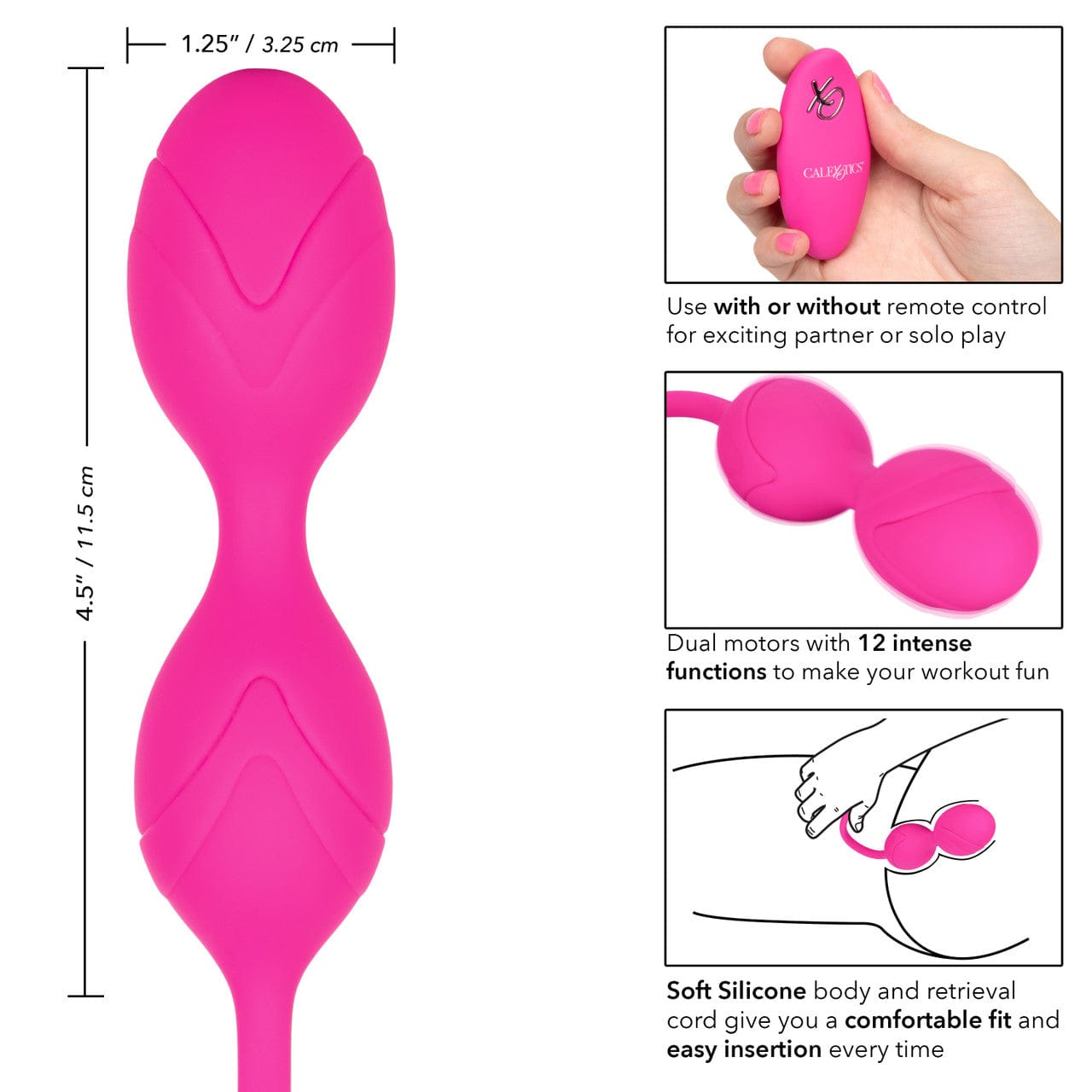 CalExotics Remote Control Dual Motor Kegel System Kegel Exercise