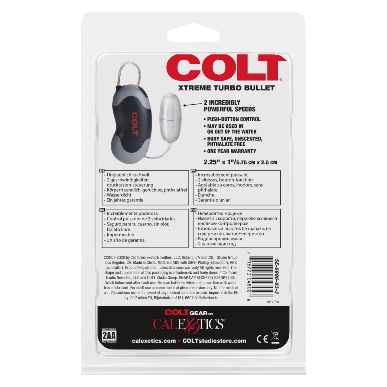 CalExotics COLT Xtreme Turbo Bullet Love Egg