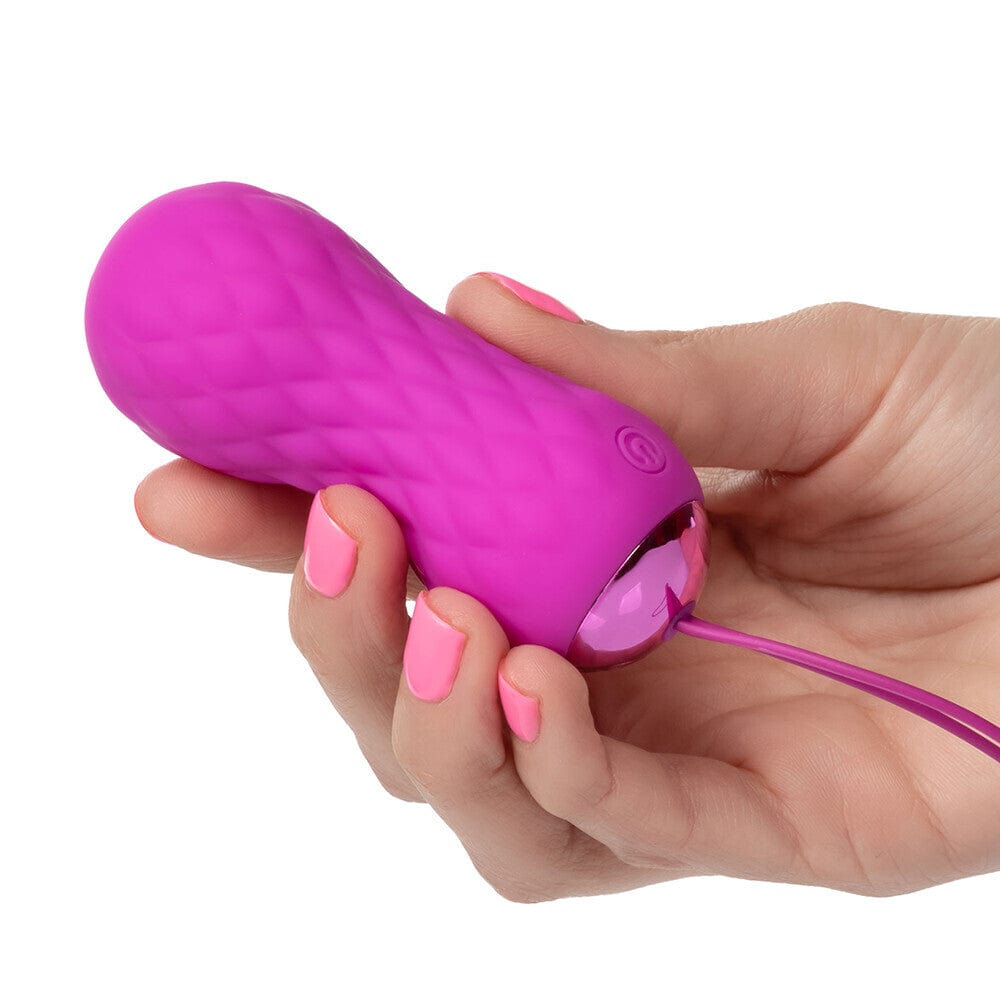CalExotics Slay #SpinMe Remote Control Textured Bullet Love Egg