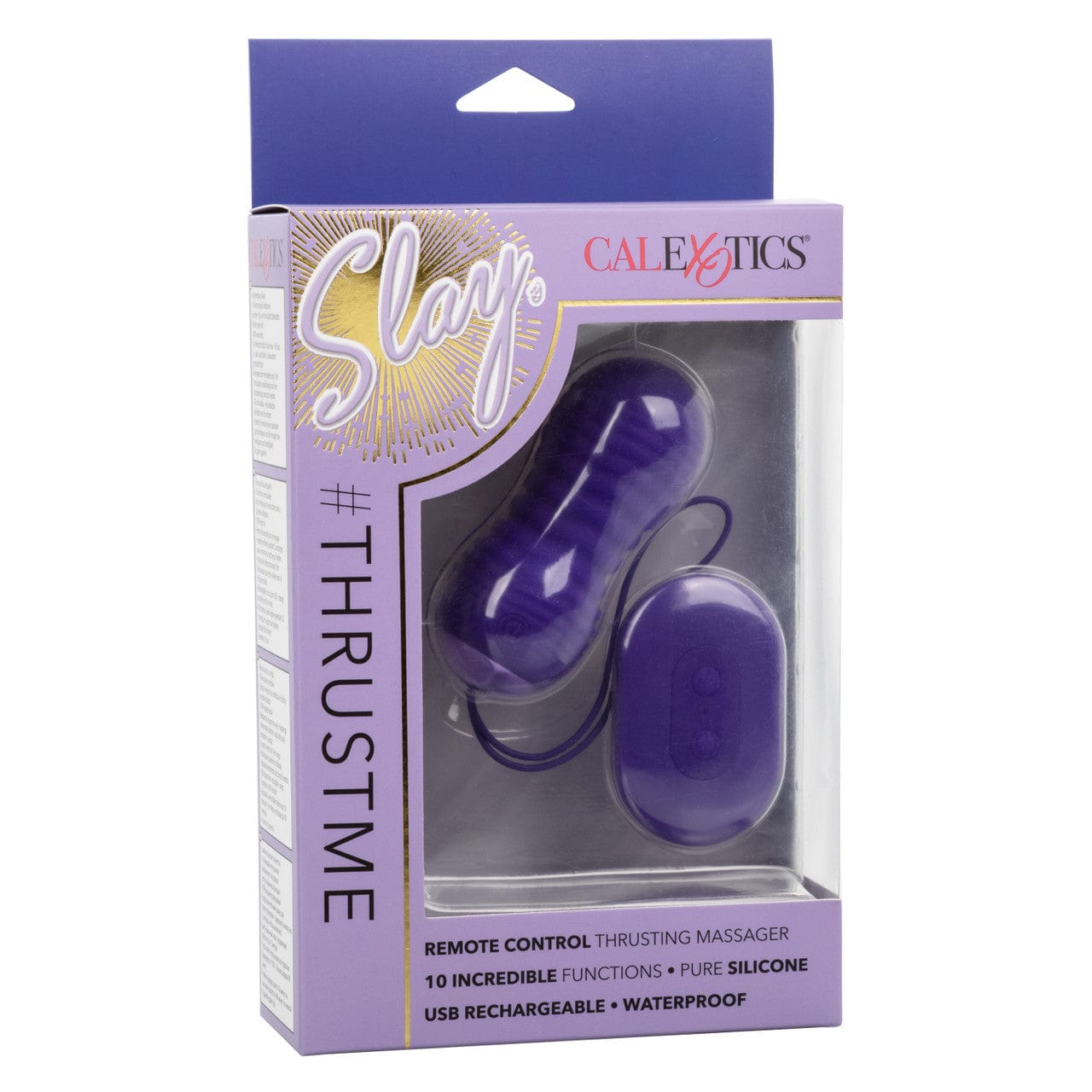 CalExotics Slay #ThrustMe Remote Control Ribbed Bullet Love Egg