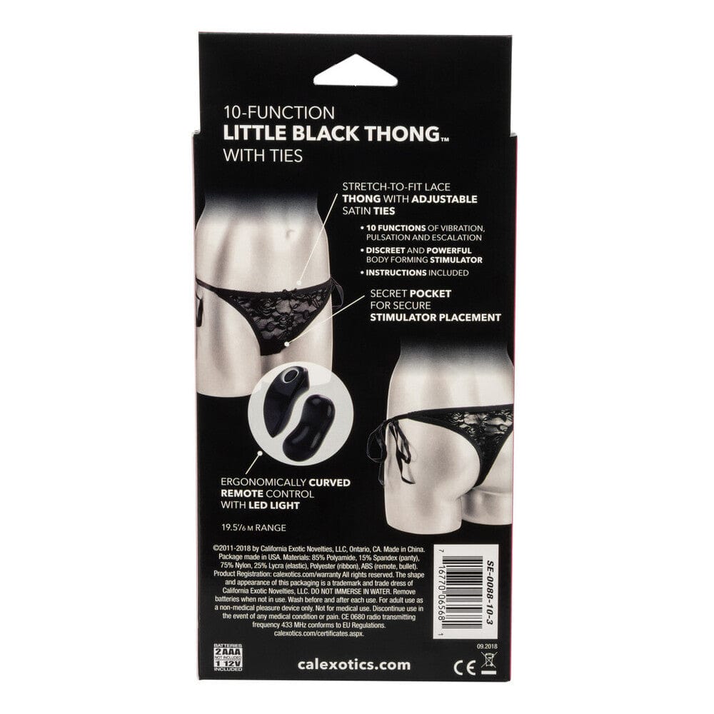 CalExotics 10 Function Remote Control Thong Vibrator