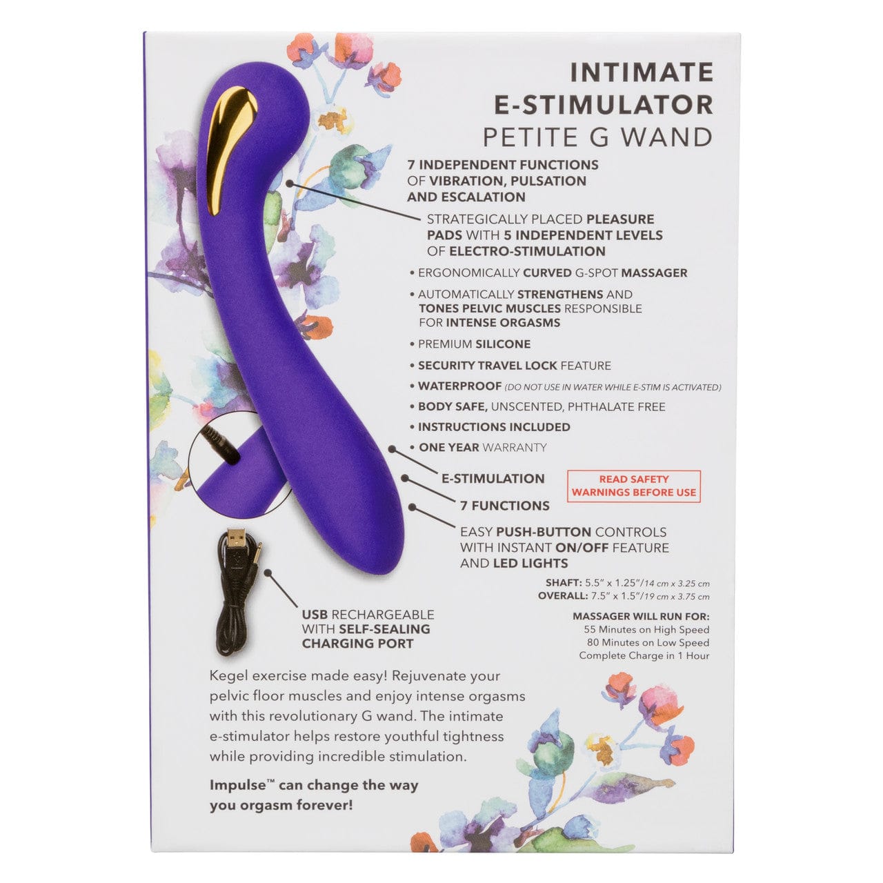 CalExotics Impulse Intimate Estim Petite G Wand Massager Vibrator