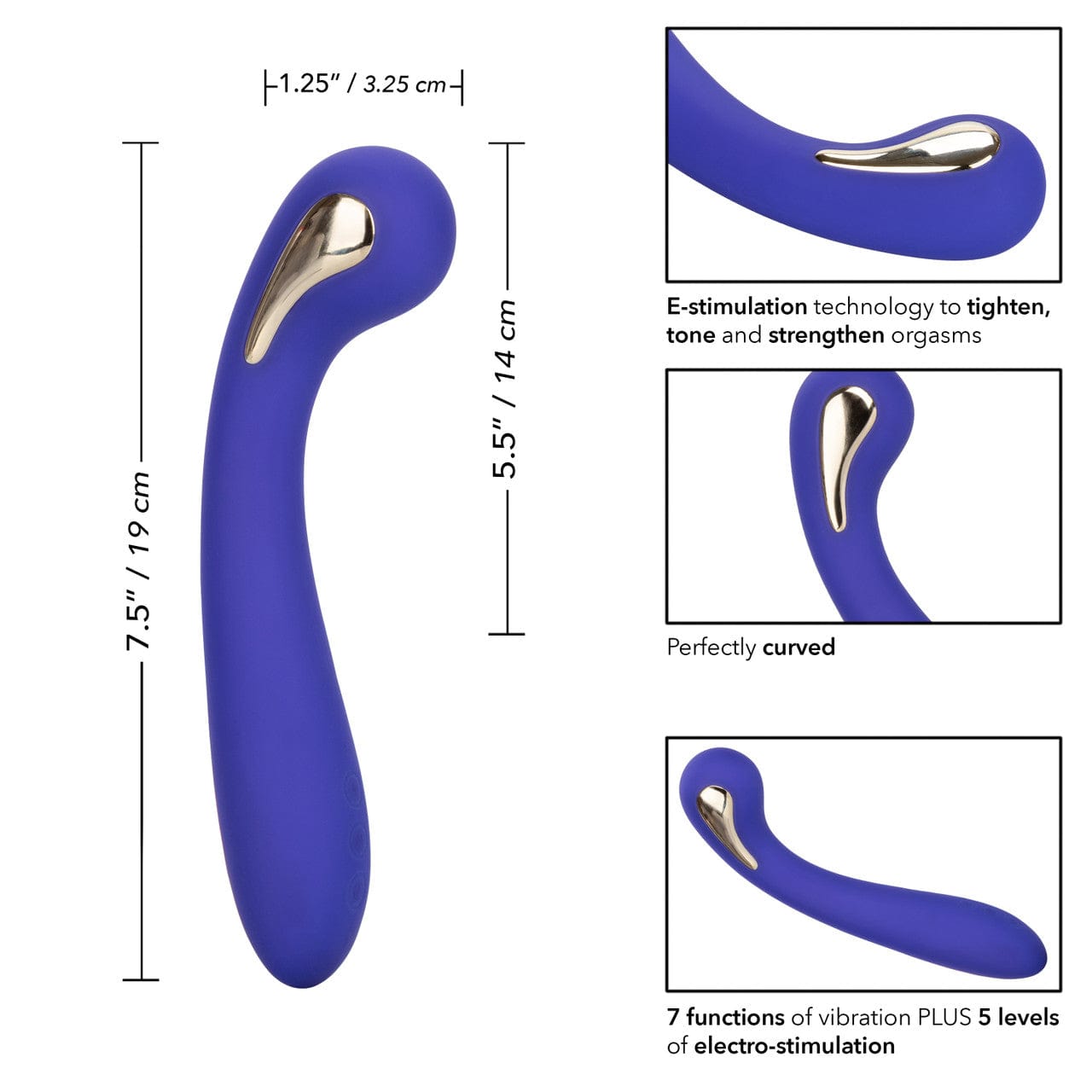 CalExotics Impulse Intimate Estim Petite G Wand Massager Vibrator