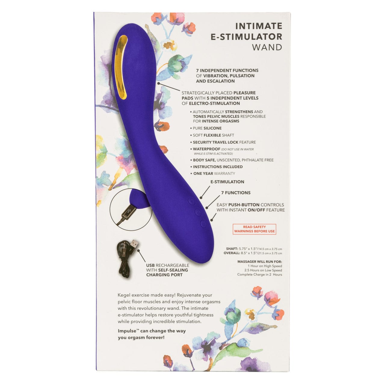 CalExotics Impulse Intimate Estim Wand Massager Vibrator