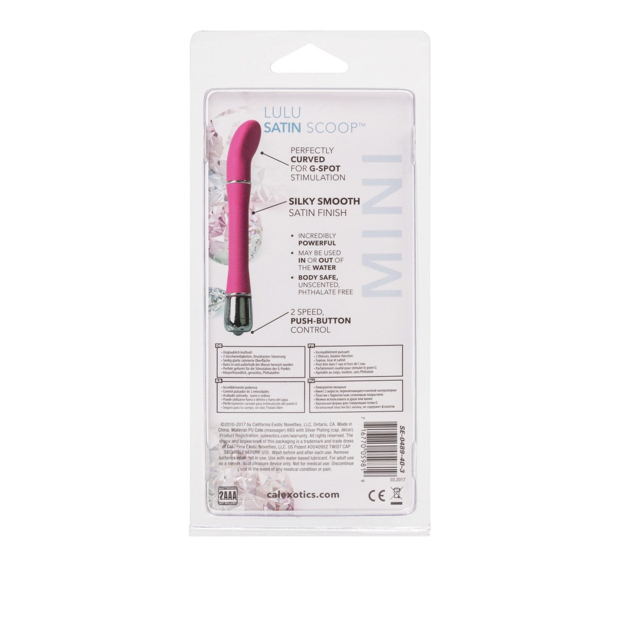 CalExotics Lulu Satin Scoop Mini Vibrator Vibrator