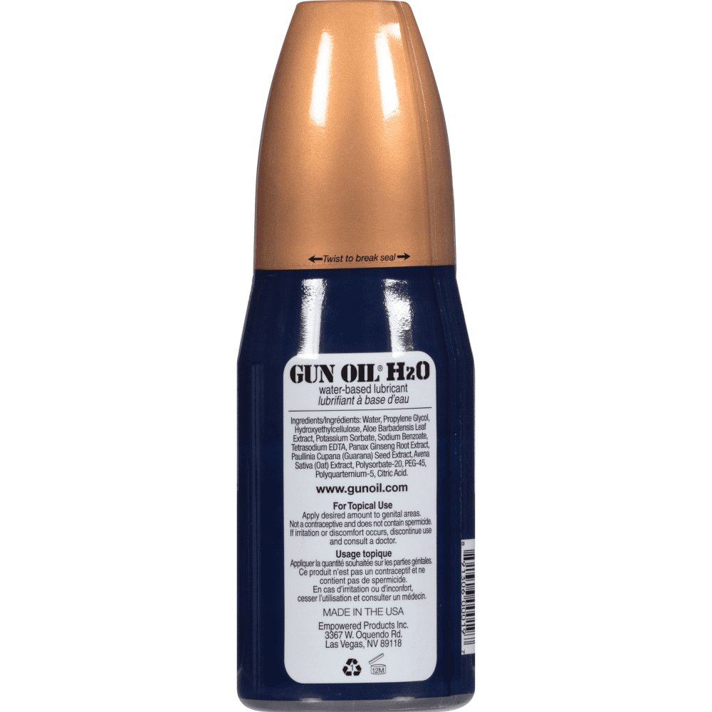 Gun Oil Gun Oil H2O Water-Based Lubricant Lubricant