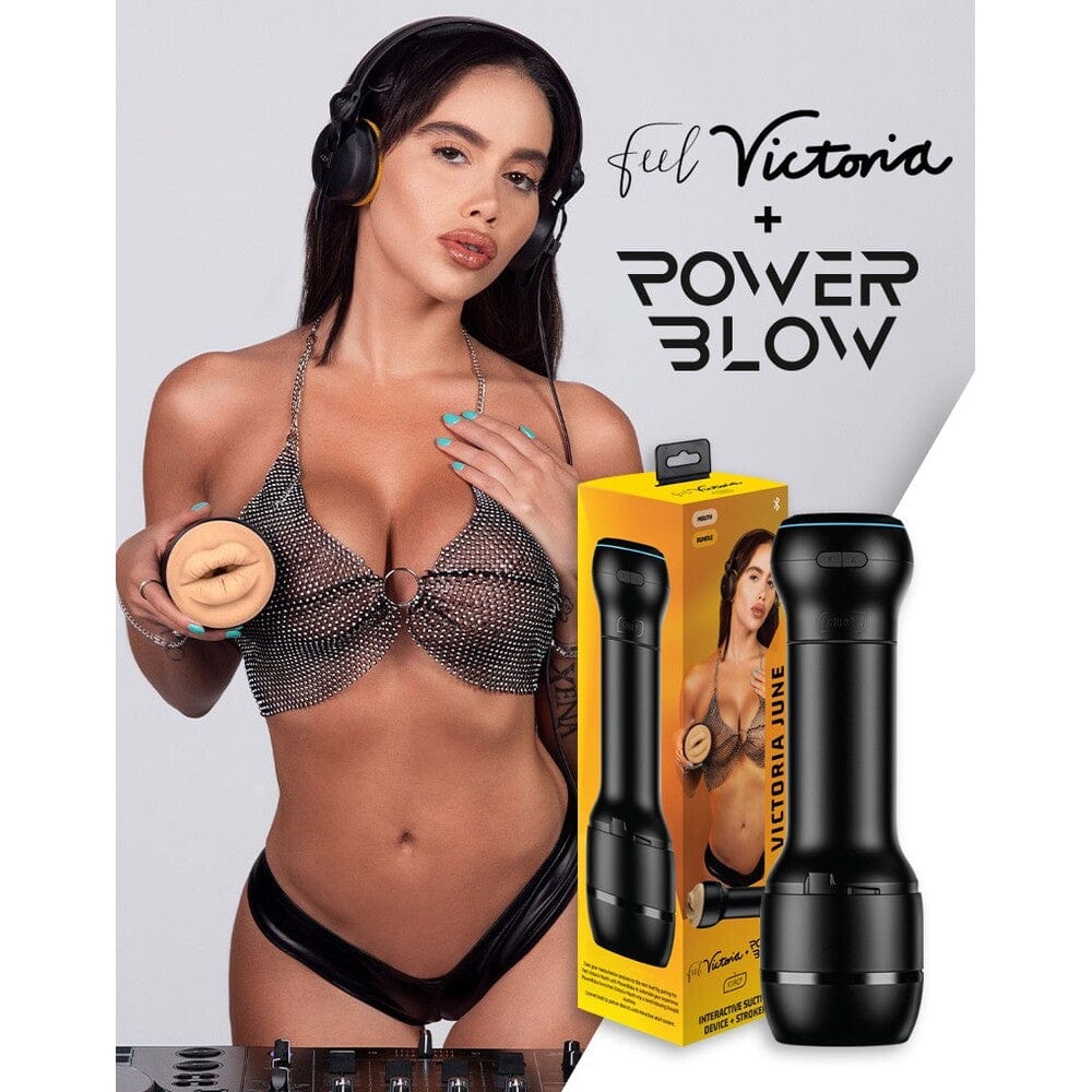 Kiiroo Kiiroo Combo Interactive Powerblow Victoria June Masturbator Vibrating Masturbators