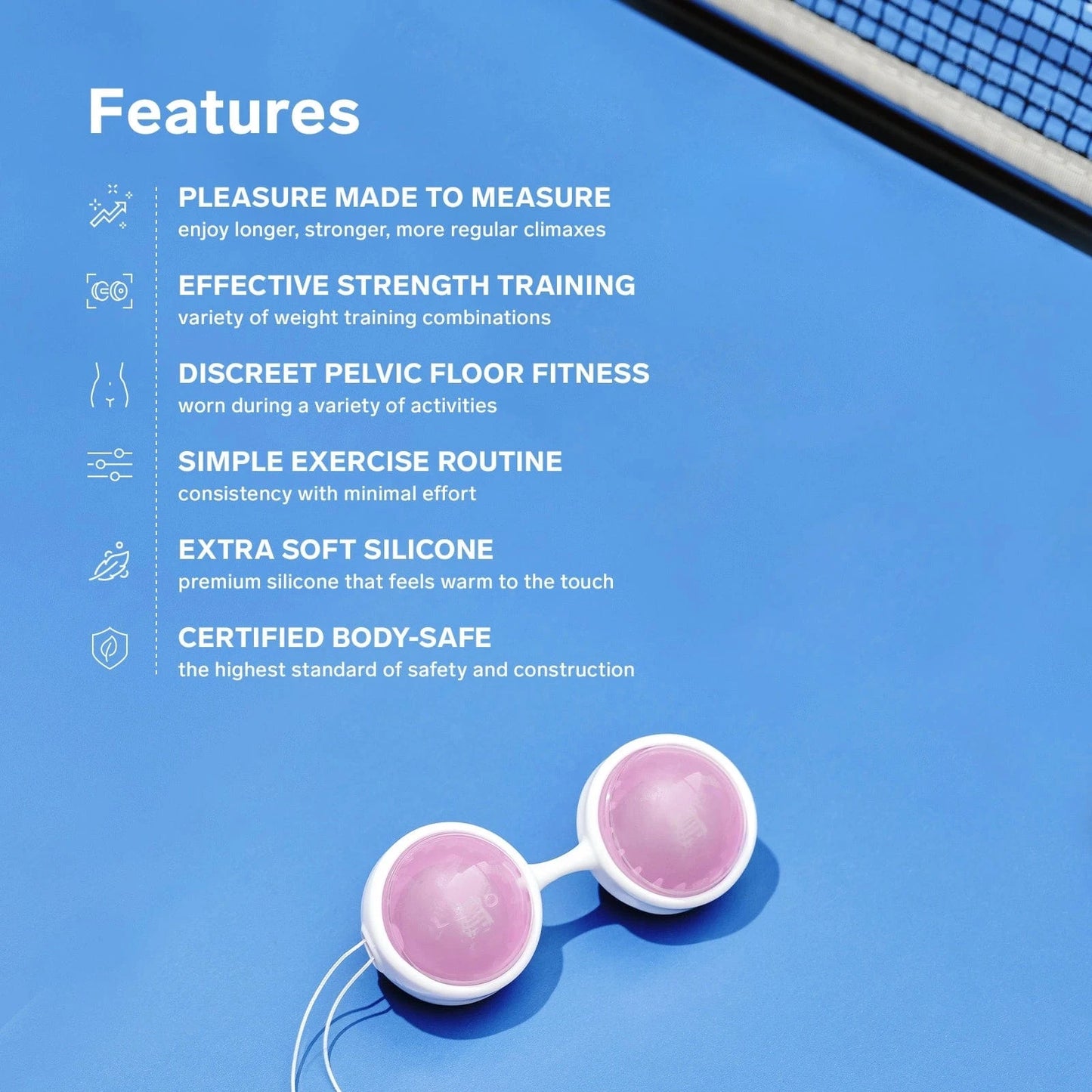 LELO Lelo Luna Mini Beads Pink And Blue Orgasm Balls