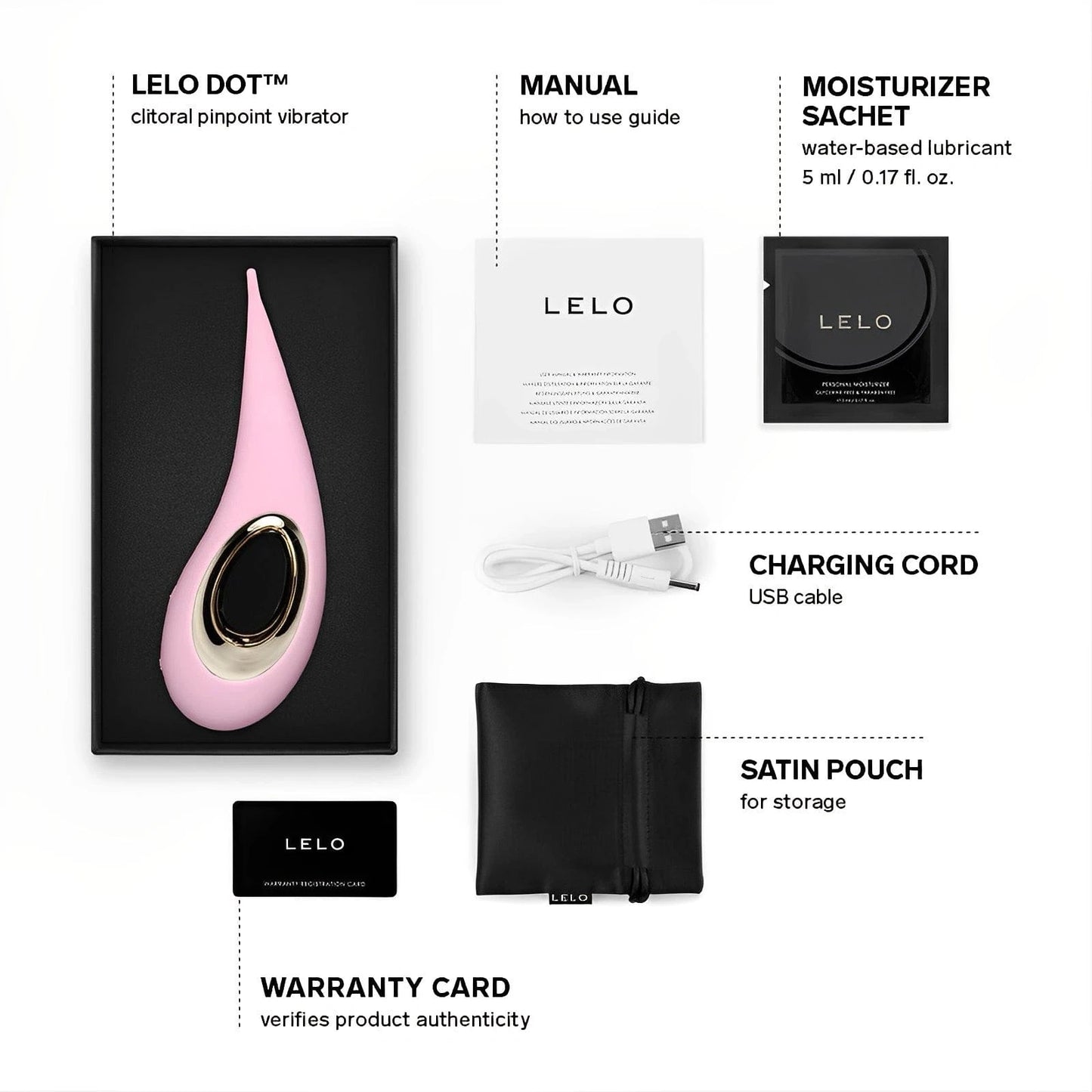 LELO Lelo Dot Elliptical Clitoral Stimulator Vibrator