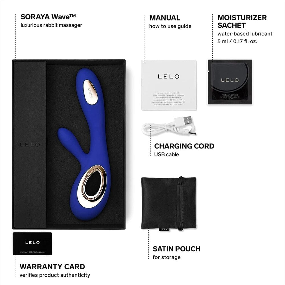 Lelo Lelo Soraya Wave Dual Action Vibrator Vibrators With Clit Stims