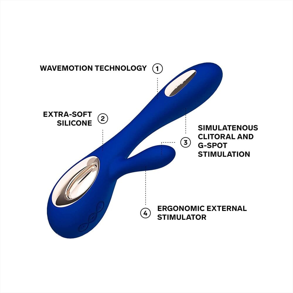 Lelo Lelo Soraya Wave Dual Action Vibrator Vibrators With Clit Stims