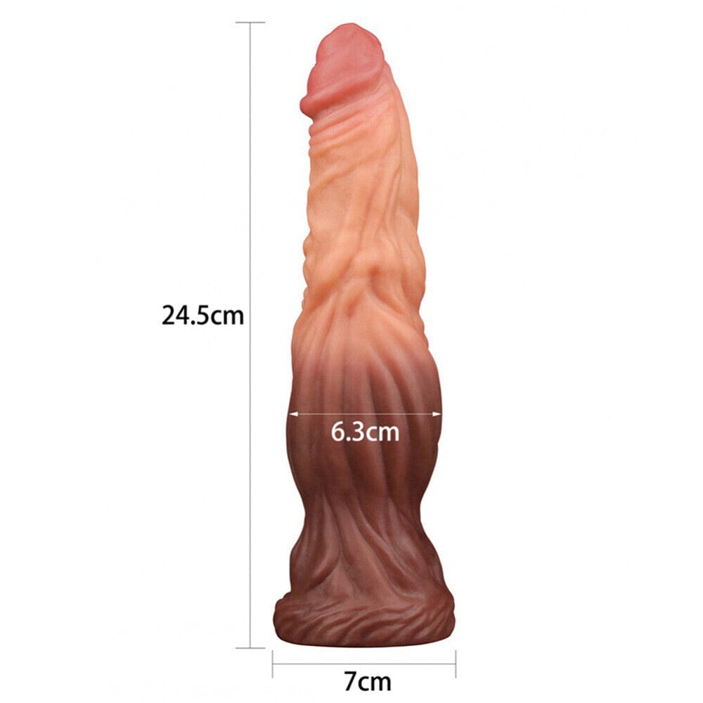 Lovetoy Lovetoy 9.5 Inch Dual Layered Silicone Cock Dildo