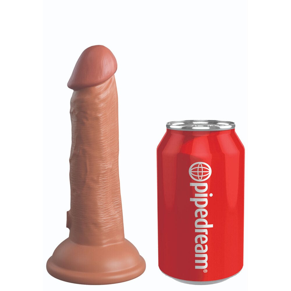 PipeDream King Cock Elite 6 Inch Dual Density Vibrating Cock Penis Dildo