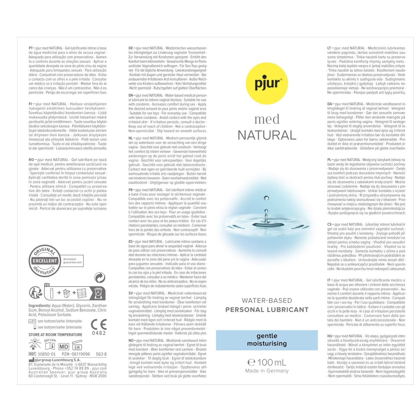Pjur Pjur Med Natural Lubricant