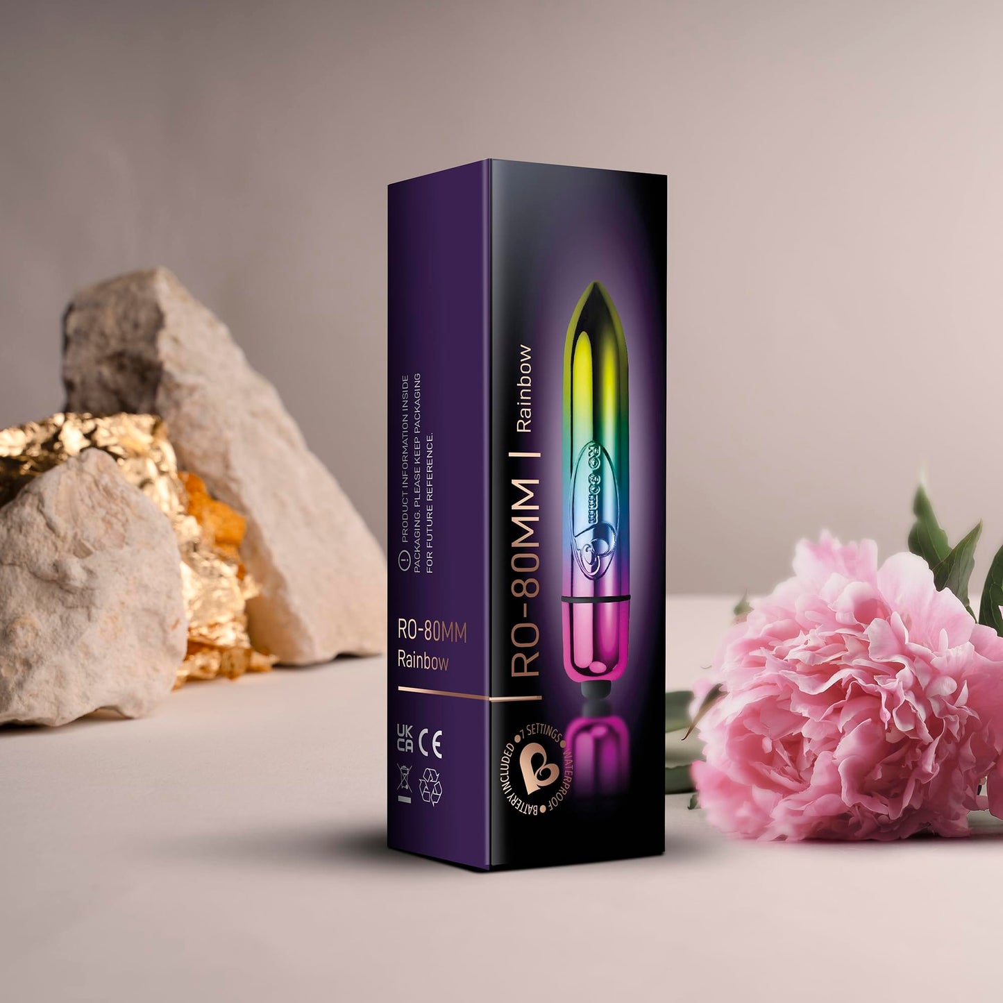 Rocks Off RO-80 Rainbow Bullet Vibrator Mini Vibrator