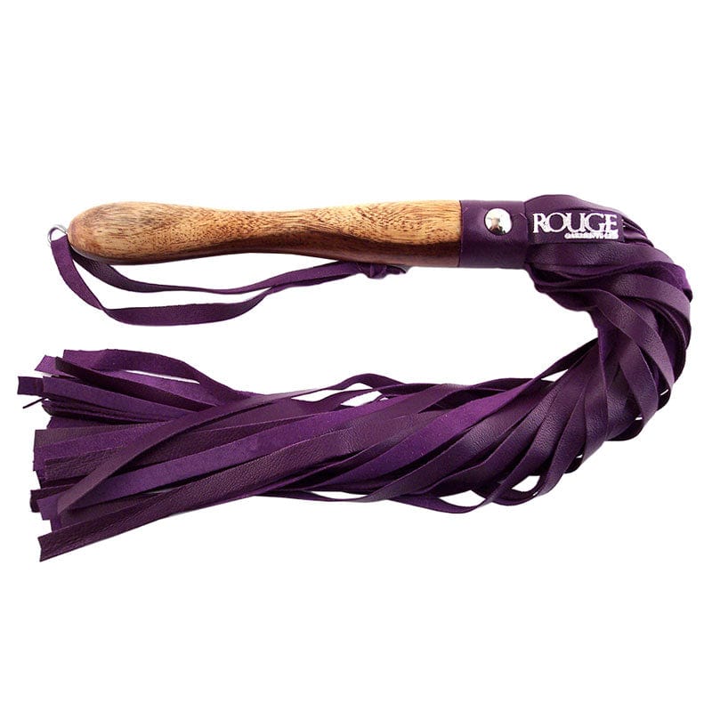 Rouge Garments Rouge Garments Wooden Handled Leather Flogger Whips