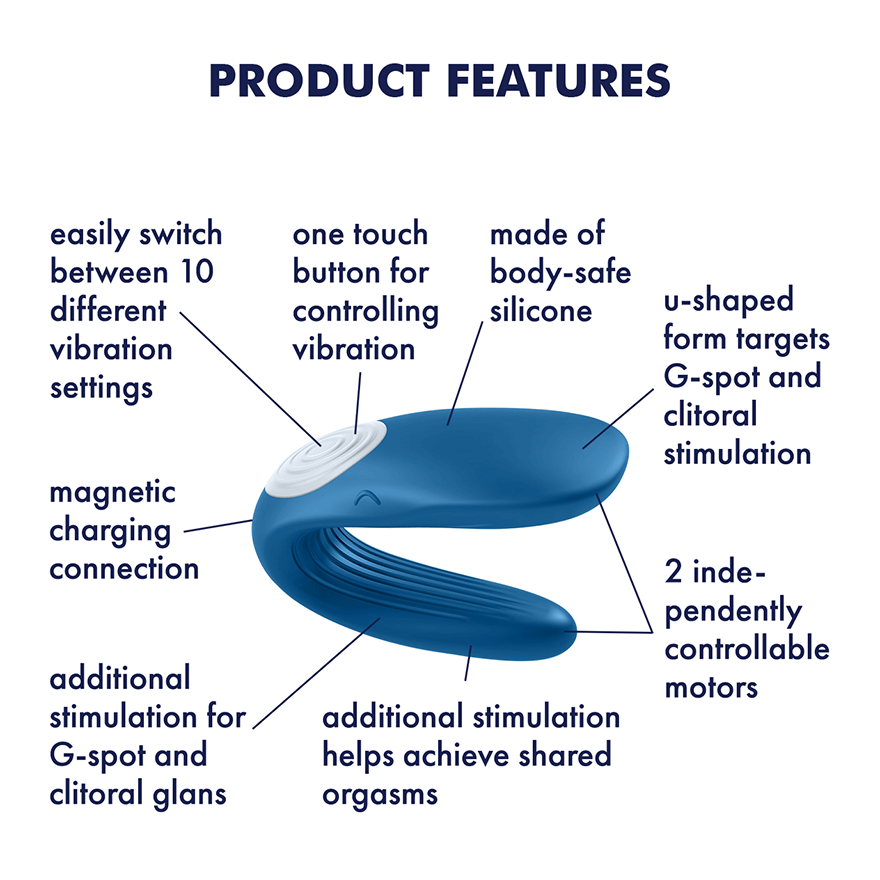 Satisfyer Partner Whale Couples Vibrator Couple Vibrator
