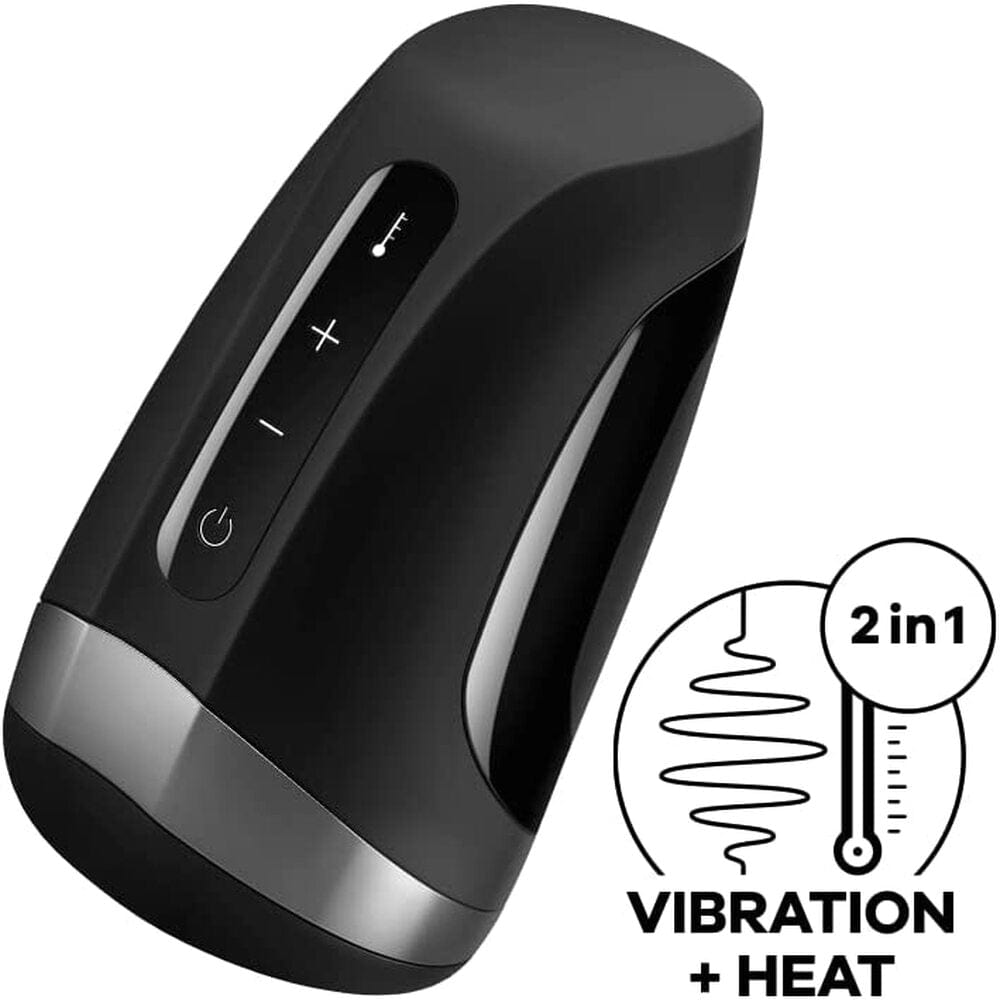Satisfyer Satisfyer Men Heat And Vibration Masturbator Vibrating Masturbators