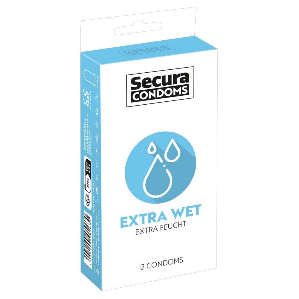 Secura Kondome Secura Condoms Extra Wet Stimulating, Ribbed, Warming
