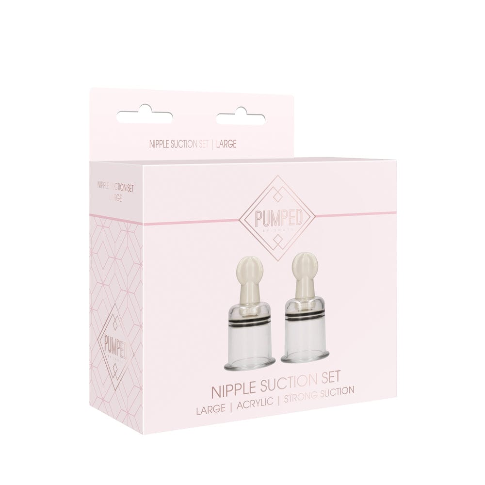 Shots Toys Pumped Nipple Suction Set Large Female Pump