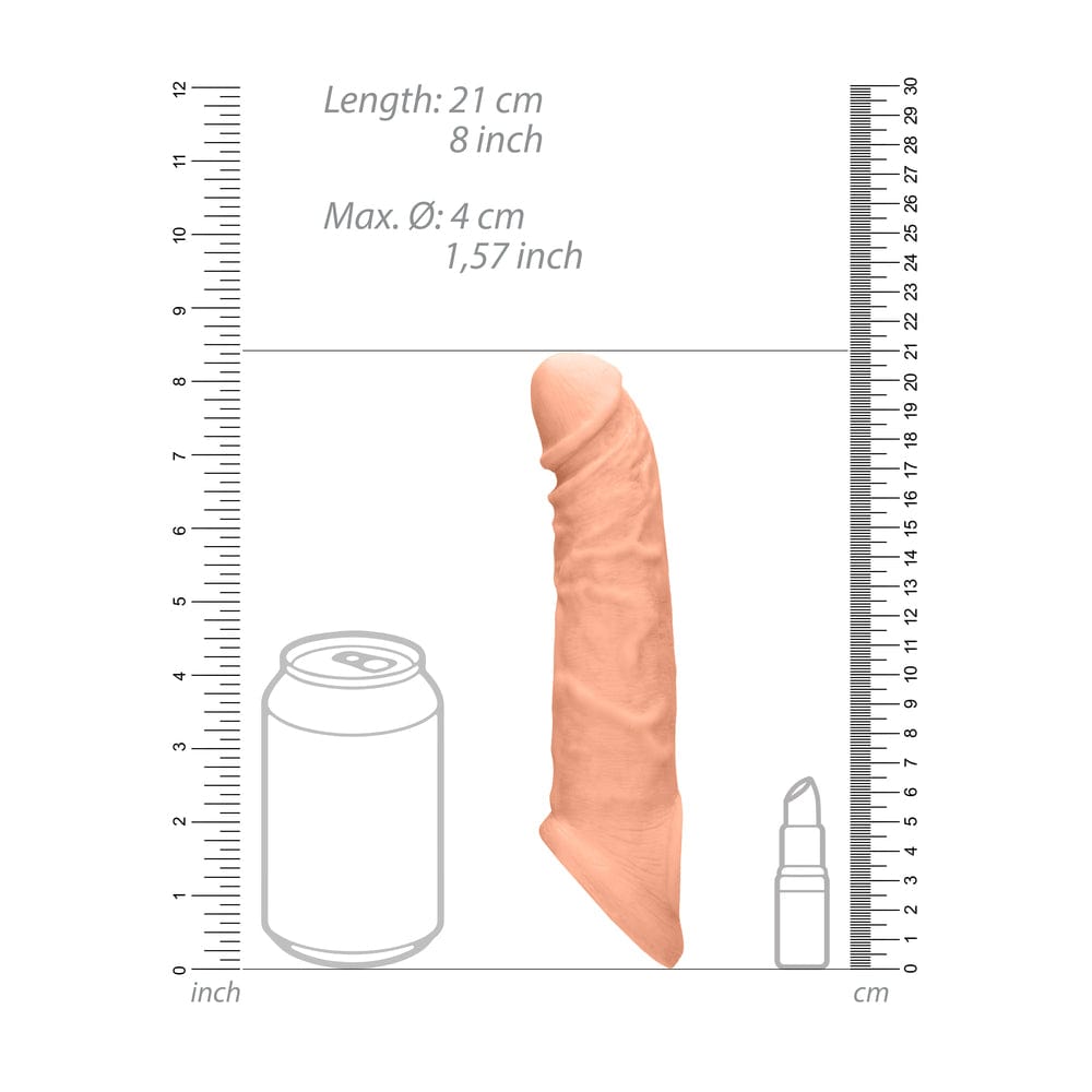 Shots Toys RealRock 8 Inch Penis Sleeve Penis Sleeves