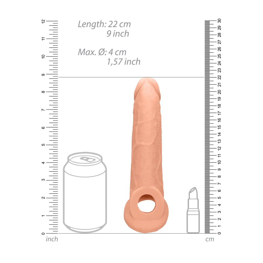 Shots Toys RealRock 9 Inch Penis Sleeve Penis Sleeves