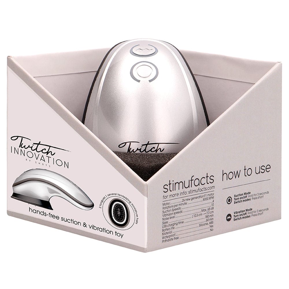 Shots Toys Twitch Hands Free Suction And Vibration Toy Vibrator