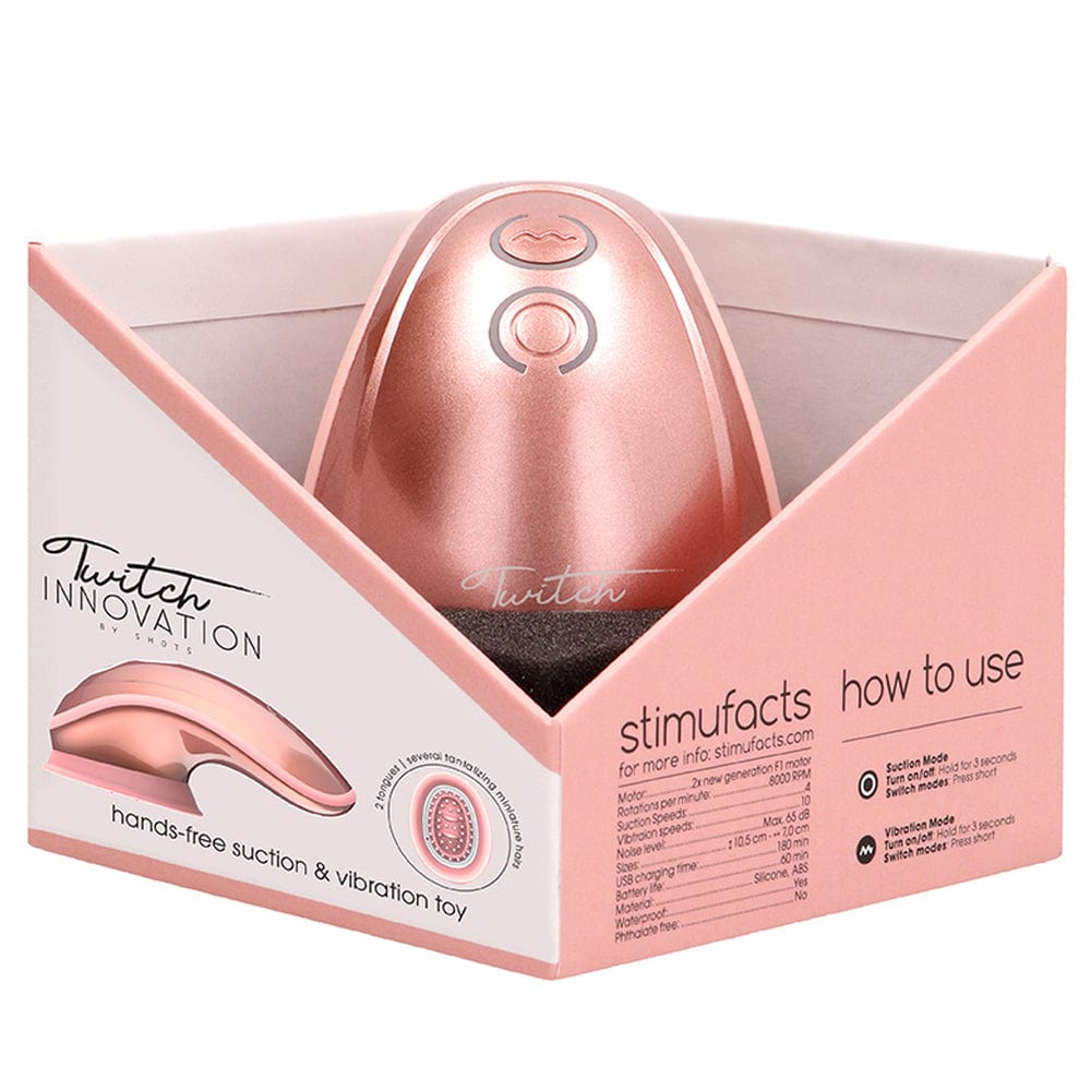 Shots Toys Twitch Hands Free Suction And Vibration Toy Vibrator