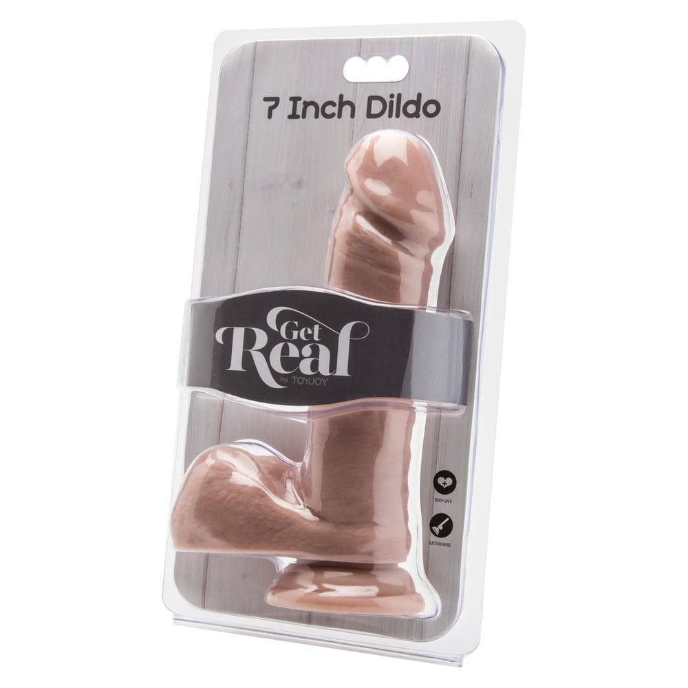 ToyJoy ToyJoy Get Real 7 Inch Dong With Balls Dildo