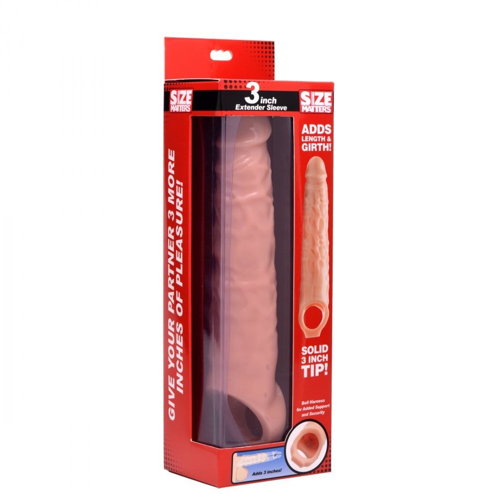 XR Brands Size Matters 3 Inch Penis Extender Sleeve Penis Extenders