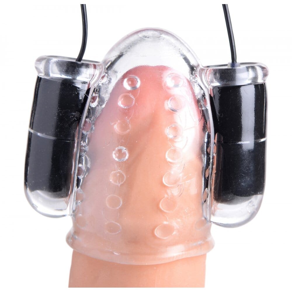 XR Brands XR Trinity Vibes 20X Deluxe Dual Vibrating head Teaser Vibrating Masturbators
