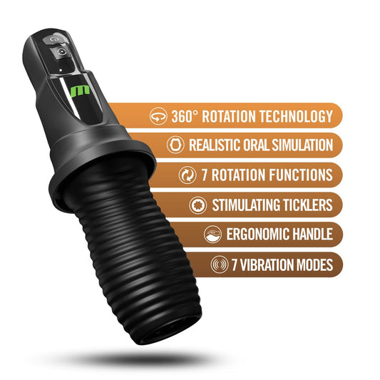Blush Novelties 3RD Base Vibrating Rotating Masturbator Masturbators