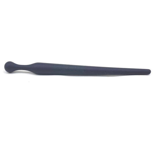 BonneAmour 4 Inch Black Silicone Penis Plug Cock and Ball Bondage