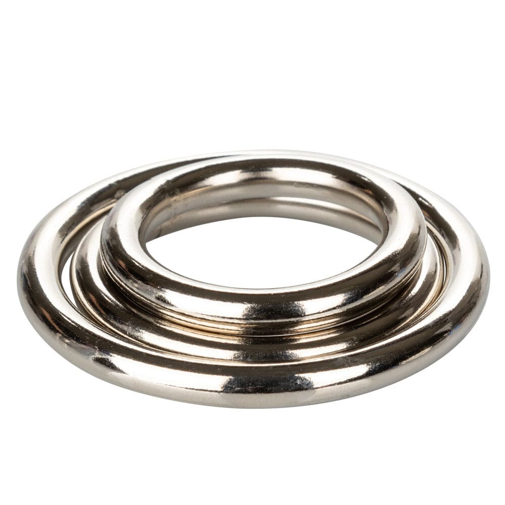 CalExotics 3 Piece Silver Ring Set Cock Ring