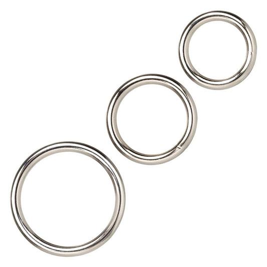 CalExotics 3 Piece Silver Ring Set Cock Ring