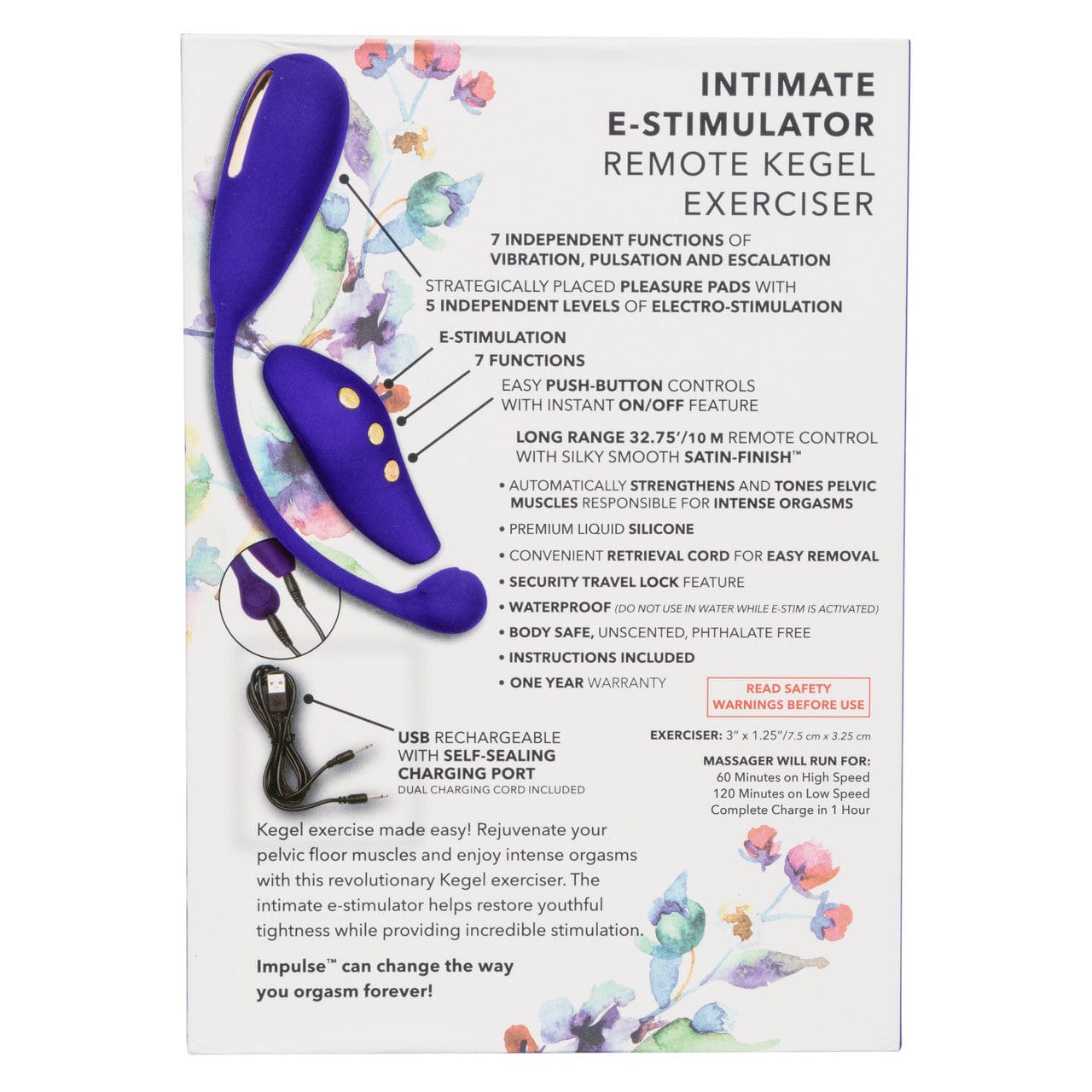 CalExotics Impulse Intimate E-Stim Remote Kegel Exerciser Kegel Exercise