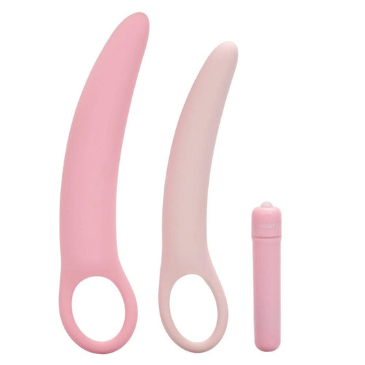 CalExotics Inspire Silicone Vibrating Dilator Kit 3 Piece Set Kegel Exercise