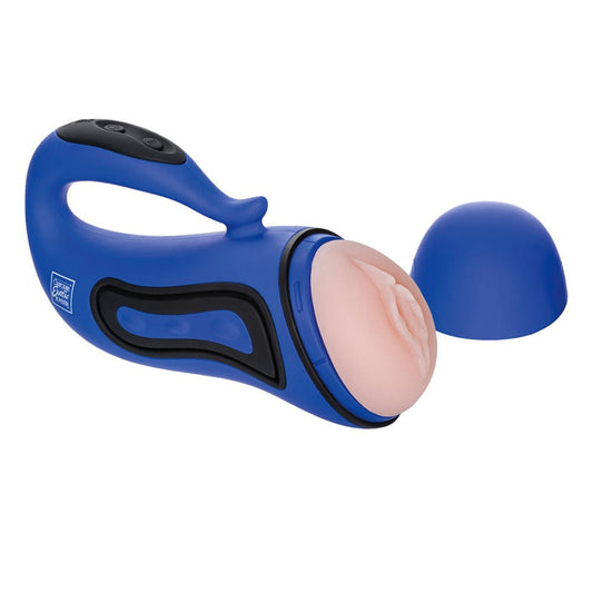 CalExotics Apollo Alpha Stroker 2 Rechargeable Blue Masturbator Masturbators