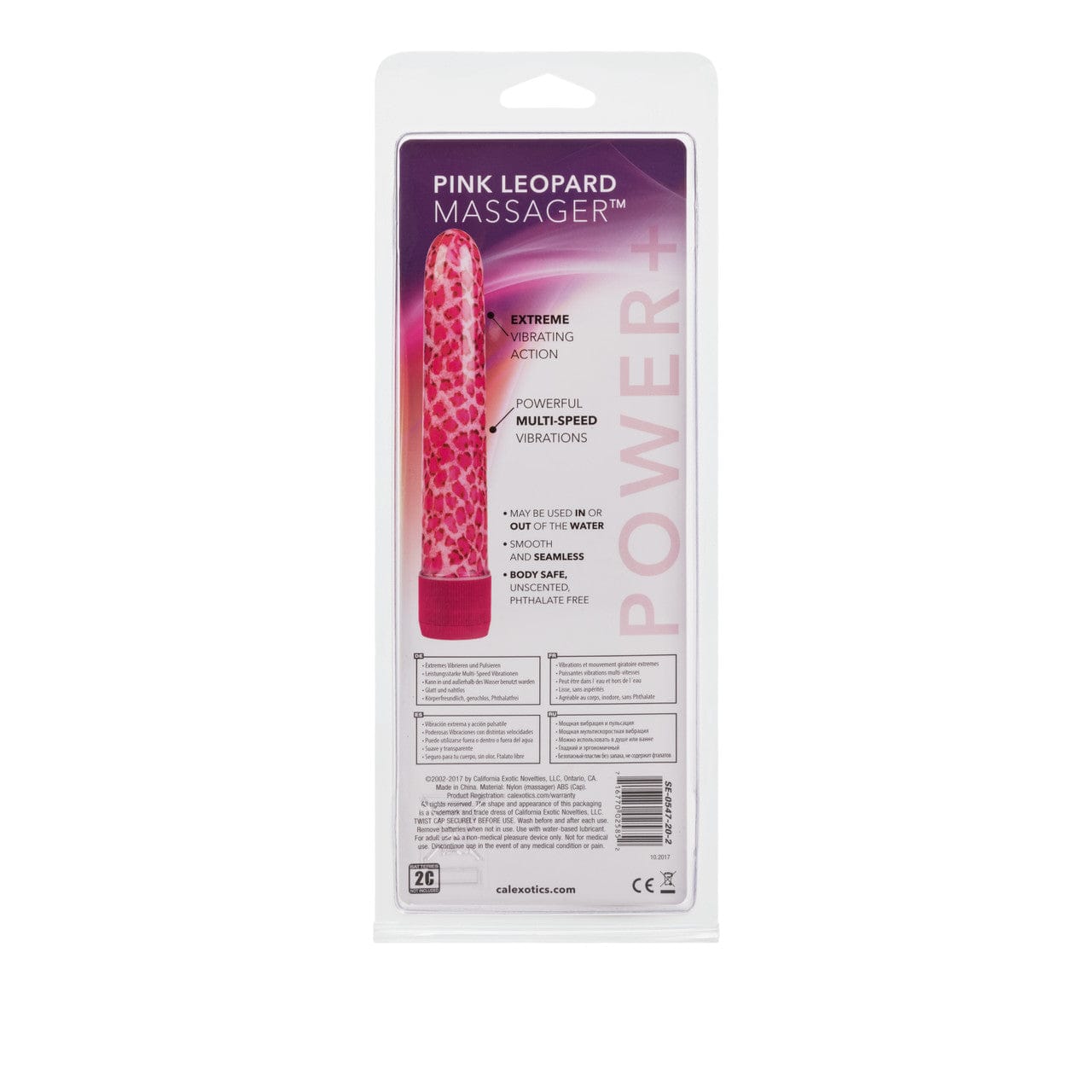 CalExotics Pink Leopard Massager Vibrator Vibrator