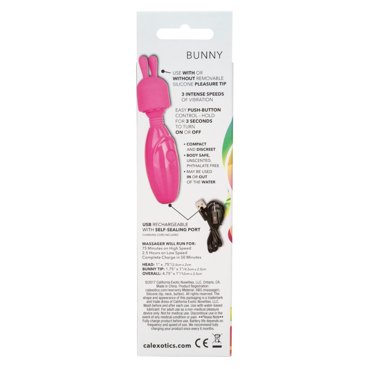 CalExotics Tiny Teasers Rechargeable Bunny Vibrator Vibrator